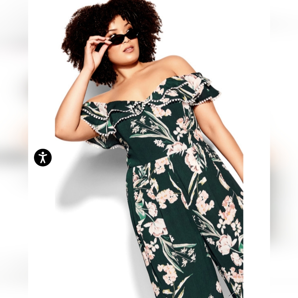NWT CITY CHIC JUMPSUIT SIZE M 18